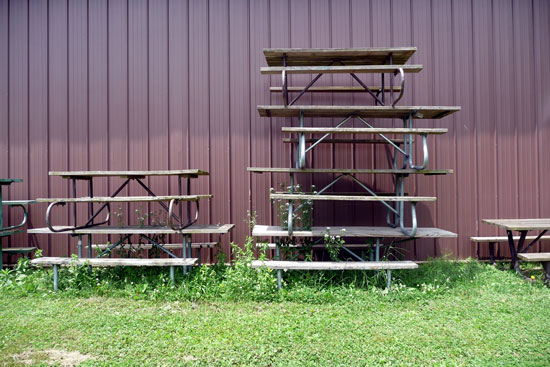 picnic tables